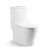 Floor Mounted Western Toilet, White Color, Chinese Round Shape, Size 25 cm