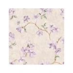 American floral wall Covering, size 10 m x 0.53 m, pale beige color, model FF50009  