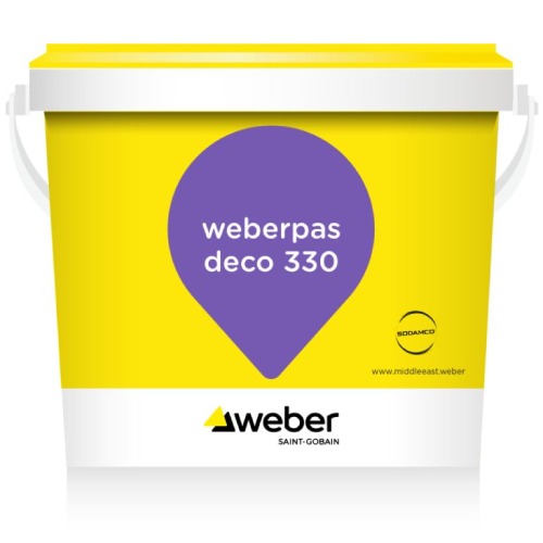 Decorative Weberpas deco 330 Plastic Paint White 20 kg Barrel | Sodamco-Weber