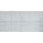 Wall Ceramics, Color White, Width 60 cm, Length 30 cm, Model Reflections