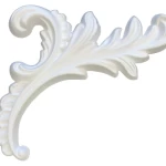 Engraved PU Foam Ceiling Decorations, Size 19x20 cm, white color | Zakharef Company