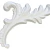 Engraved PU Foam Ceiling Decorations, Size 19x20 cm, white color | Zakharef Company