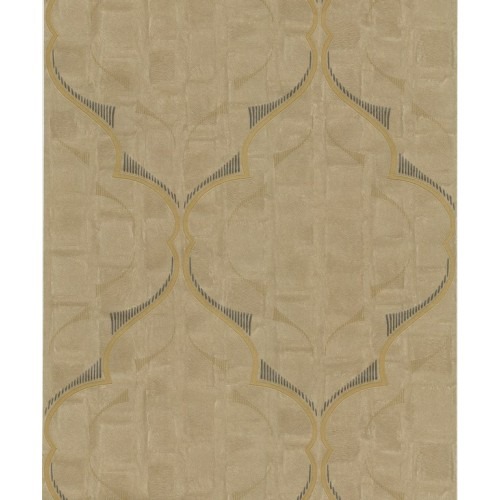 Italian Wall Covering Dark Beige, 10m x 0.53m, Model 57026 | Balbaid Decor Company