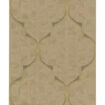 Italian wall covering, dark beige color, length 10 m, width 0.53 m, model 57026