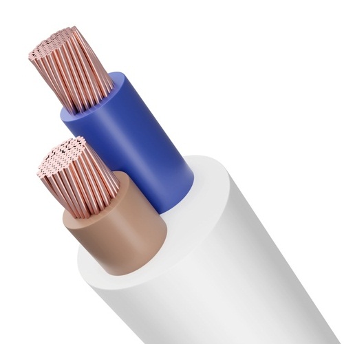 Two Core Flexible Copper Electrical Cable 2.5mm, 300/500V, PVC Insulation & Sheath | Riyadh Cables Group