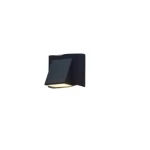 Outdoor LED Wall Mounted Lighting Unit, 6 Power, Black Color, Size 7x7 cm