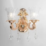Modern Wall Chandelier, 37 cm Width, 30 cm Length Gold Color