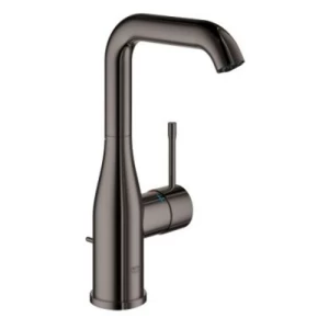 جروهي خلاط مغسلة قاعدي مع مقبض رفع، مجموعة ايزينس، رصاصي | Grohe