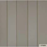 ورق جدران ايطالي لون بيج داكن تصميم مقلم، مقاس 10 م×0.73 م، موديل 275009