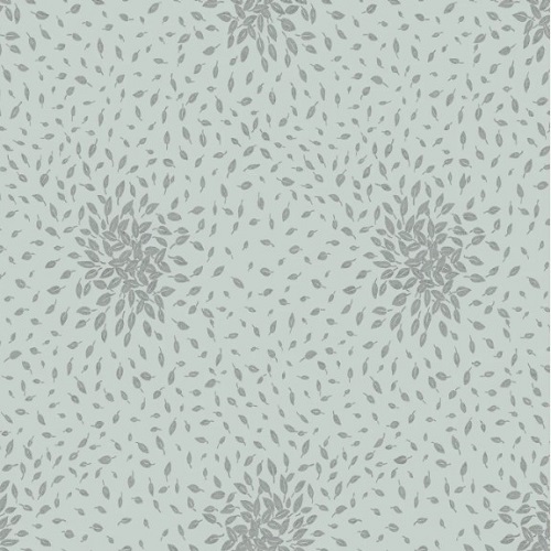 Leaf-Patterned Wall Covering 820cm x 68.5cm, Green, Modern Metals | Abyat Company
