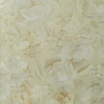 Floral Wallpaper, Size 15.6m×106cm, yellow and gray color
