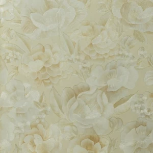 Floral Wallpaper 15.6m×106cm Yellow and Gray | Luxury line