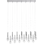 Modern Crystal Pendant , Dimensions 165 x 34 x 34 cm, white Color