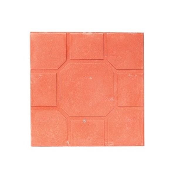 Versatile Patterned Concrete Tile 40x40 cm, Height 4 cm, Light Red | Al Sarif Building Materials