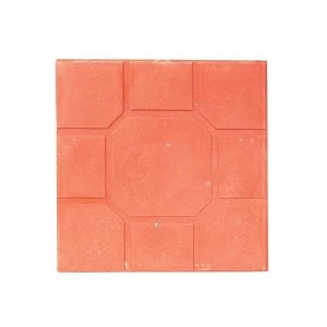 Versatile Patterned Concrete Tile 40x40 cm, Height 4 cm, Light Red | Al Sarif Building Materials