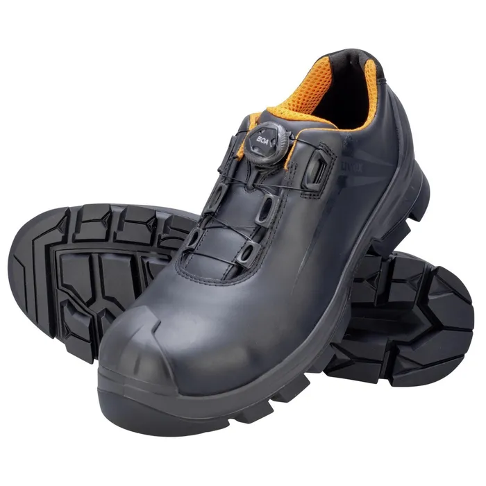 Safety Shoes UVEX 2 MACSOLE Lightweight Size 43 Slip Resistant Rubber Black Width 11 Adjustable Disc | Reda Safe