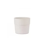Ceramic plant pot size 21x19 cm white color