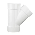 UPVC 45° Wye Tee Size 3 inch White Color | Almona Factory