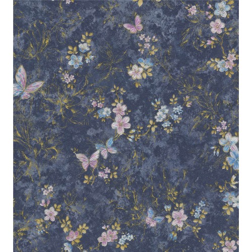 Italian Wallpaper 10m x 1.06m Dark Blue, Model BM29029 | Balbaid Decor Company