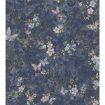  ورق جدران ايطالي مقاس 10 م×1.06 م، لون أزرق داكن، موديل BM29029