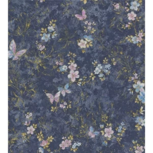 Italian Wallpaper 10m x 1.06m Dark Blue, Model BM29029 | Balbaid Decor Company