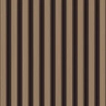 Striped Wallpaper, Vinyl Sheath, Length 15.6m, Width 106cm, brown Color