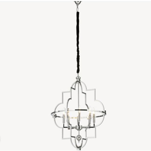 Classic Ceiling Light Luxury Design 75x75x53 cm, Chrome Color | Abyat Company
