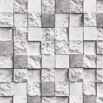 ورق حائط مودرن طول 15.6 م، عرض 100 سم، لون وردي خفيف ورمادي 