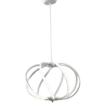 Modern Chandelier with Elegant Design, Size 45× 32× 150 cm, white