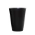 Fiberglass Flower Vase, Cylindrical,  55 cm Width, 62 cm Height, Black