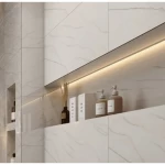 Glossy Ceramic Wall Tiles, Size 30x60 cm, Thickness 9 mm, Light Beige Color, Rectangular Shape | Saudi Ceramics