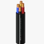 Multicore cable solid copper four cores  Alfanar Size 10 mm² 600/1000 Volt length 1000 meter Colour Black