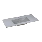 Porcelain Edge Basin without Cabinet Size 101×46.5×27 cm, Maze Model, Grey Color