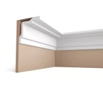 PU Foam Ceiling Decorative Cornices, Size 200x8x8 cm, White Color | Zakharef Company