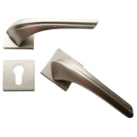 Separated Doors Handles Silver Color