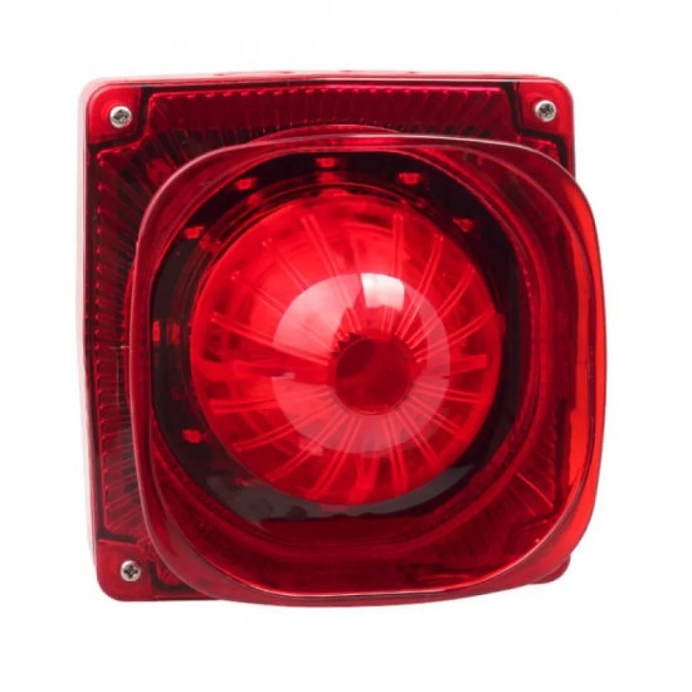 Emergency Alarm Device with Flasher 24V, Red Color | Tops fireman