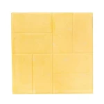Concrete Tile Interlocking Squares Design, Size 40x40x4 cm, Yellow Color | Al Sarif Company