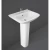 Floor Base Bathroom Washbasin, Size 52x43 cm, Alpine White | Rak Ceramics