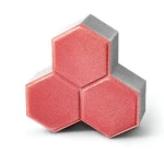 بلاط رصيف انترلوك دلتا سماكة 8 سم  لون احمر | مصنع المورد المحترف