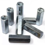 صامولة توصيل طويلة  سداسية الرأس مطلية بالزنك صلابة 4.8 مقاس 8 مم معيار DIN6334 | شركة ابسكو