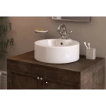 Bathroom Washbasin Over Counter Top Size 45 cm, Off White Color | Saudi Ceramics Factory