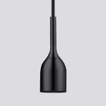 Hanging lamp with Single Bulb, Black Color, Size 47 × 152 mm, Cord Length 1500 mm