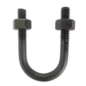 Black Steel Metal U Clamp Thread Size 3/8 inch | Alkhamisain hardware trading company