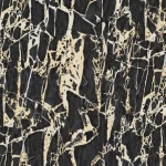 ورق جدران نقشات مقاس 15.6 م×100 سم، لون اسود عروق ذهبي