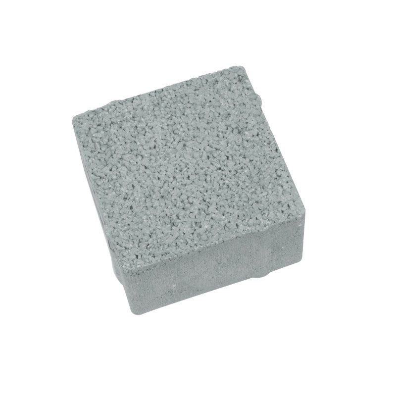 Square Holland Rough Without Chamfer Interlock Paver Tiles Height 6 cm Size 10×10 cm Grey | Artic