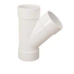 TEE PVC 45° Schedule 40 Aplaco Size 4 inch Colour White