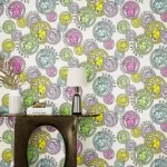 ورق حائط تصميم مودرن طول 10 م، عرض 50 سم، متعدد الاوان