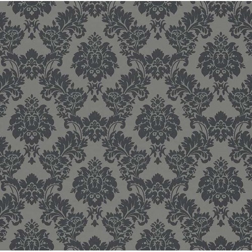German Classic Wallpaper 10m x 0.53m Dark Gray, Model 440522 | Balbaid Decor Company