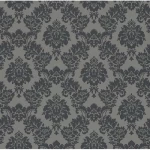 ورق حائط الماني كلاسيك مقاس 10 م× 0.53 م، لون رمادي داكن، موديل 440522 