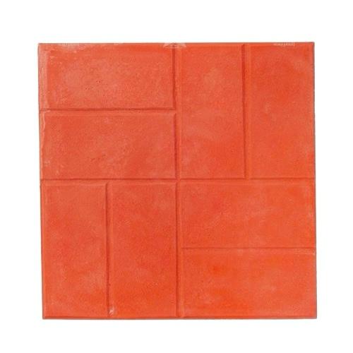بلاط أسمنتي للأرضيات 40×40×4 سم لون أحمر تصميم مباني | Al Wasd Industrial